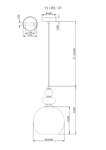 Светильник подвесной Moderli V11401-1P Tamina