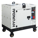 Электростанция дизельная с воздушным охлаждением HYUNDAI DHY 14000SE-3 в кожухе