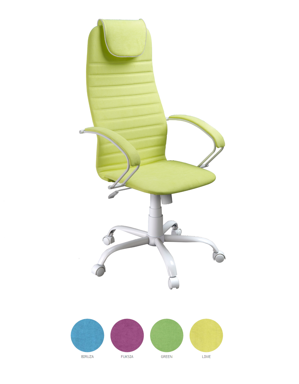 Кресло Бун, крестовина Альфа 700, белая, ткань Candy