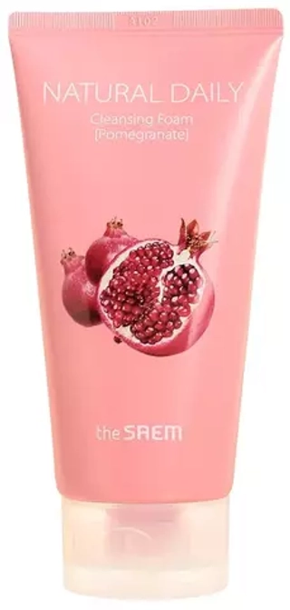 Пенка для умывания с экстрактом граната THE SAEM Natural Daily Cleansing Foam Pomegranate 150 мл