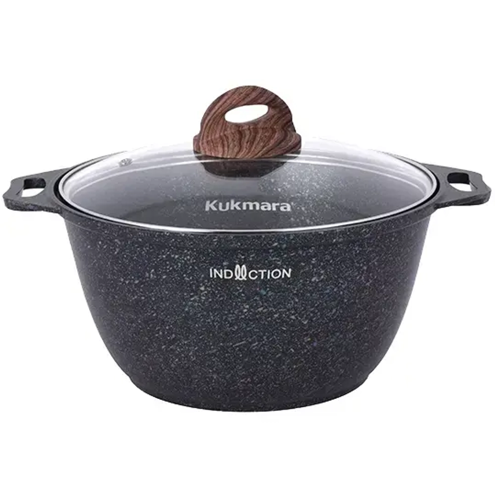 Кастрюля 3л «Granit Ultra Induction» (blue) со стеклянной крышкой кгги32а