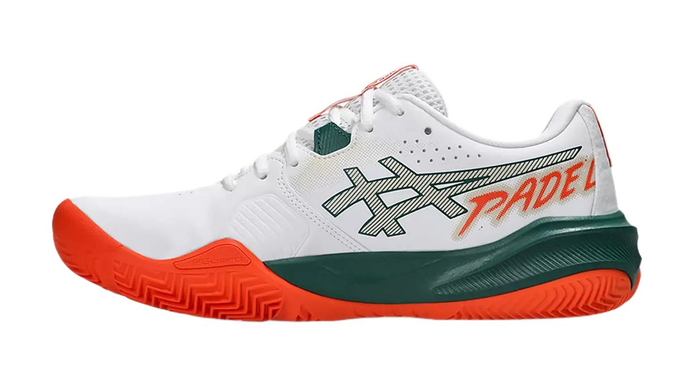Мужские кросовки для Padel Asics Gel-Challenger 15 Padel - white/energy orange