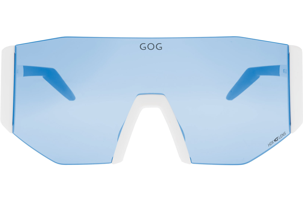 Спортивные очки GOG Baldur / Matt White-Black / White-Blue Lens
