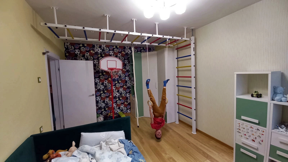 Монтаж спортивного комплекса Sv Sport П в пеноблочные, газоблочные стены