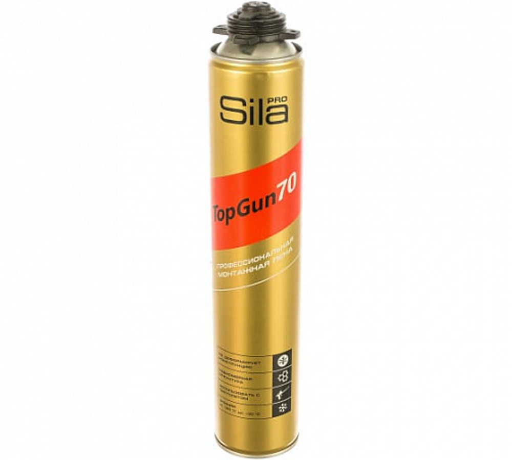 Пена монтажная профессиональная SILA Pro TopGun 70 (880мл) Зима