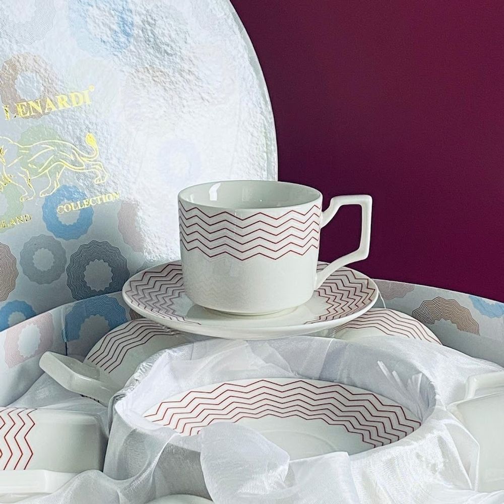 Lenardi 305-151 Чайный набор 12пр.250мл в под.уп.(х6)Фарфор