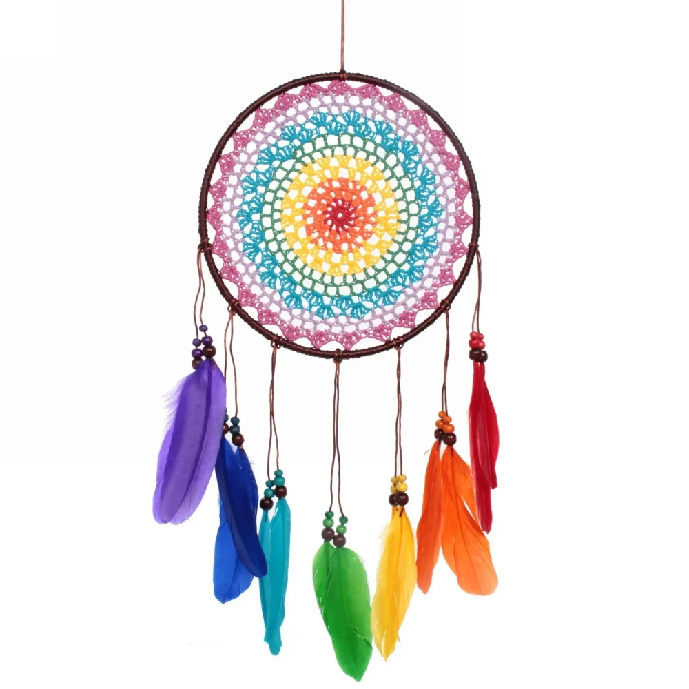 Украшение-оберег «Ловец Снов-Радуга» 20*60см