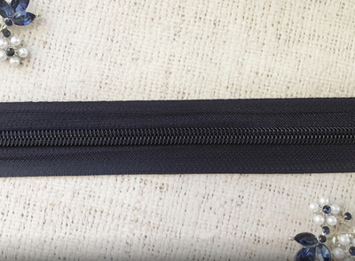 Молния спираль рулонная Т8, 21 гр/м, тёмно синий