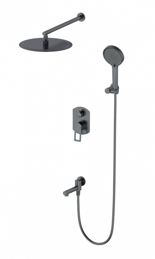 Душевая система встраиваемая WONZON & WOGHAND FRAME, Темный графит (WW-88939010-BGM)