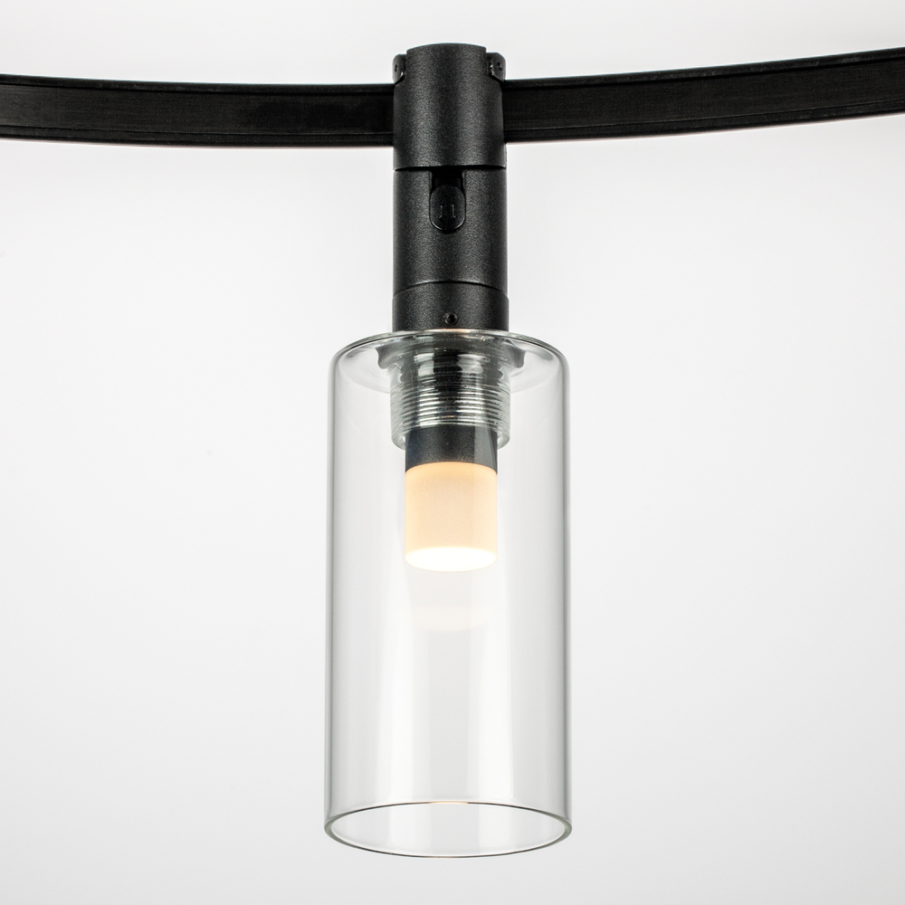 207737 Светильник 48V д/1-фазн трека DUE LED 3W 120LM 100G ЧЕРНЫЙ 3000K IP20