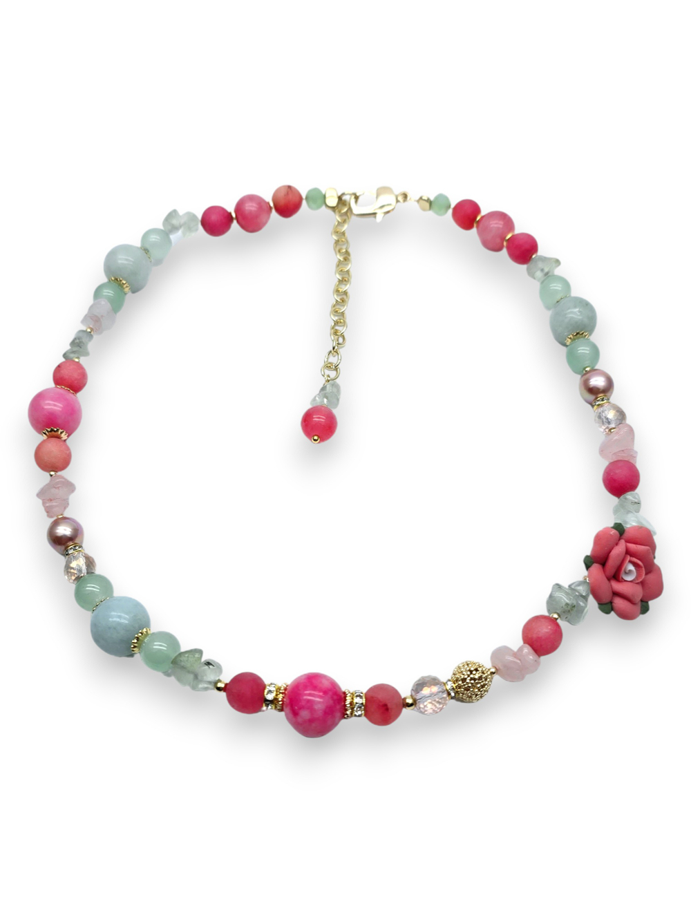 91002741 Колье Роман с камнем