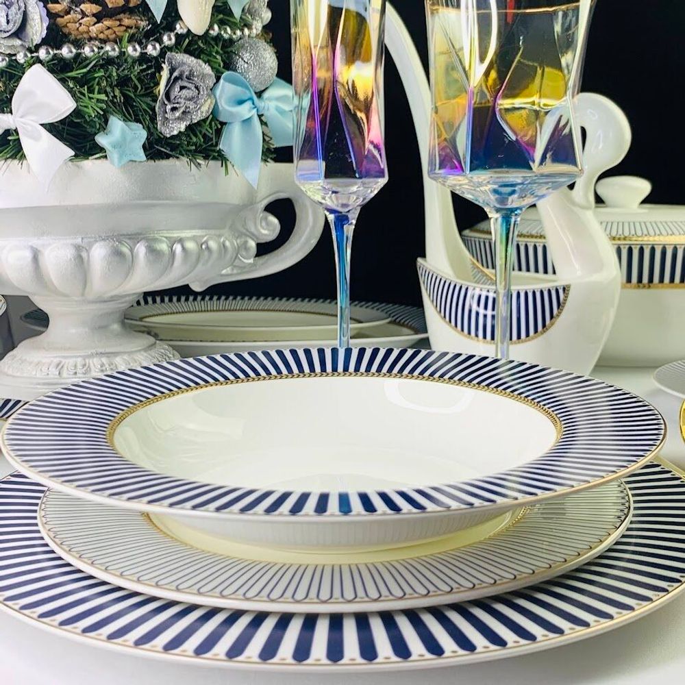 Lenardi 145-458 Набор из 6 глубоких тарелок 23см ИНФАНТА в под.уп.(х6)Костяной фарфор