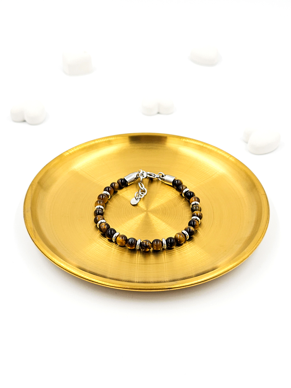 Браслет из тигрового глаза. Натуральный тигровый глаз