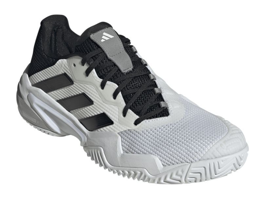 Мужские кроссовки теннисные Adidas Barricade 13 M - cloud white/core black/grey three