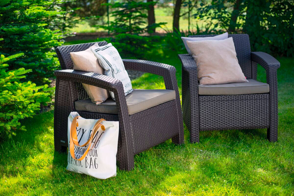 Комплект мебели Corfu Russia duo (2 кресла), коричневый