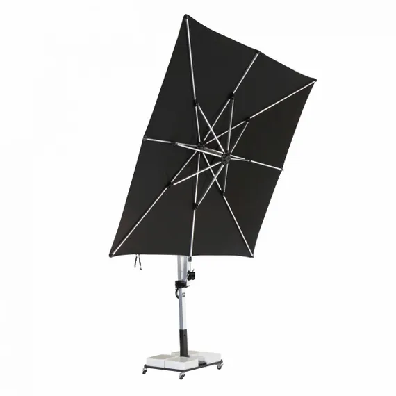 Зонт профессиональный 3х3 м Banana Plus, серебристый, бежевый