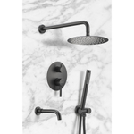 Душевая система встраиваемая Milacio Ultra MCU.150.MB чёрный матовый