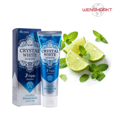 Зубная паста отбеливающая «Crystal White» с ароматом лайма и мяты, 110 г (Корея)