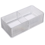 VETTA Органайзер для косметики универсальный CRYSTAL, полистирол, 16,5x8,5x5,3 см, 2 отдела