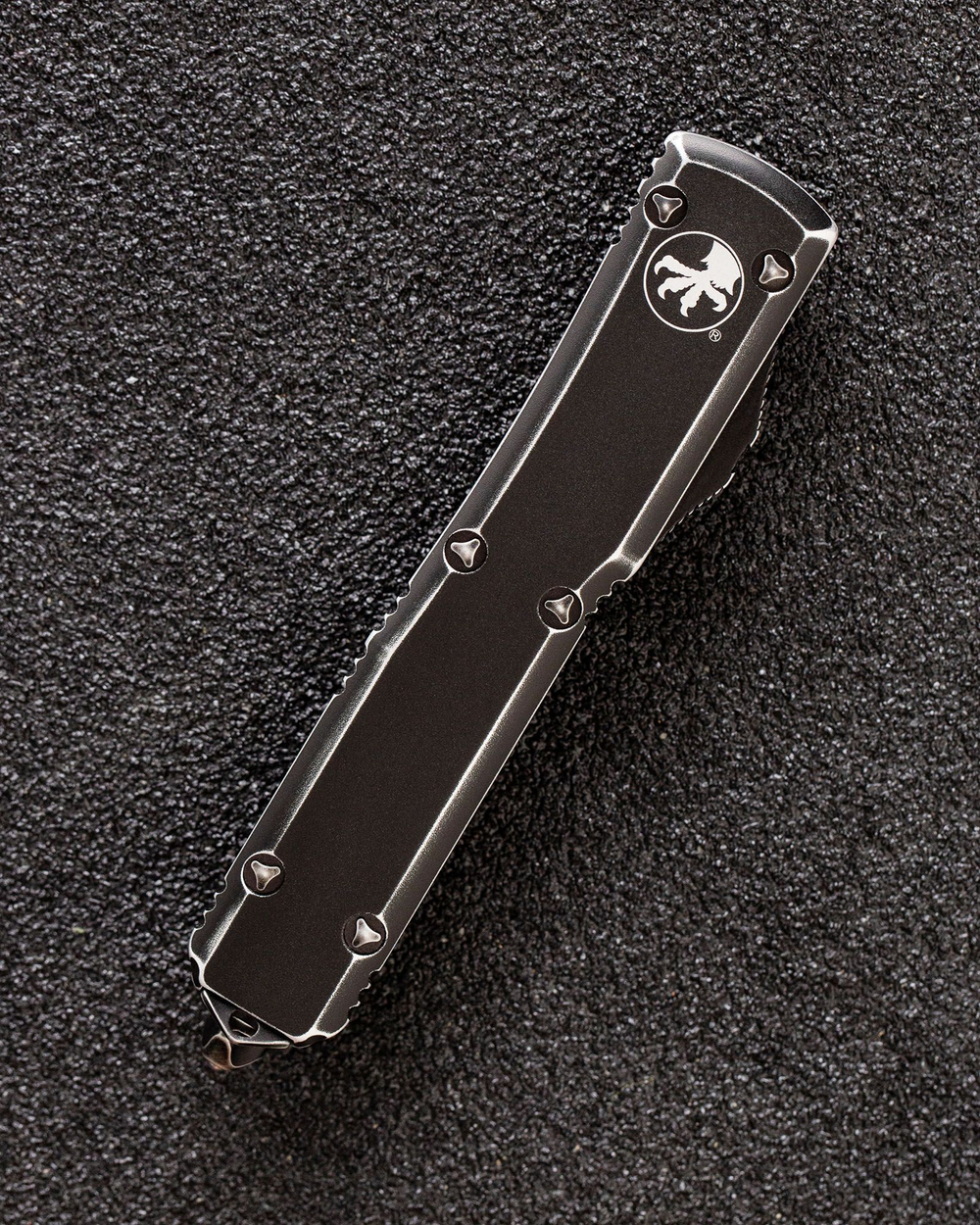 Автоматический складной нож SteelBro Microtech Ultratech T/E Distressed Black 123-1DBK (черный-черный)