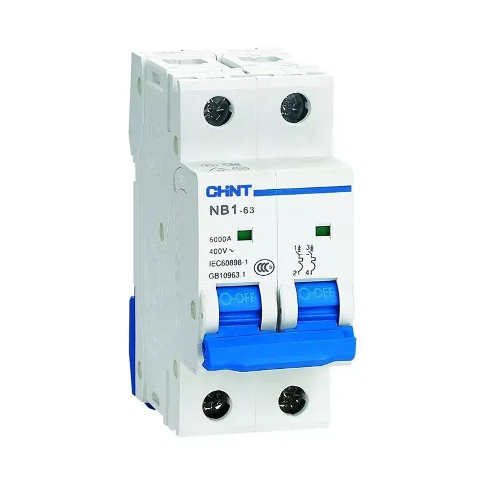 CHINT Авт. выкл. NB1-63 2P 50A 6кА х-ка C (R) 179666 Chint