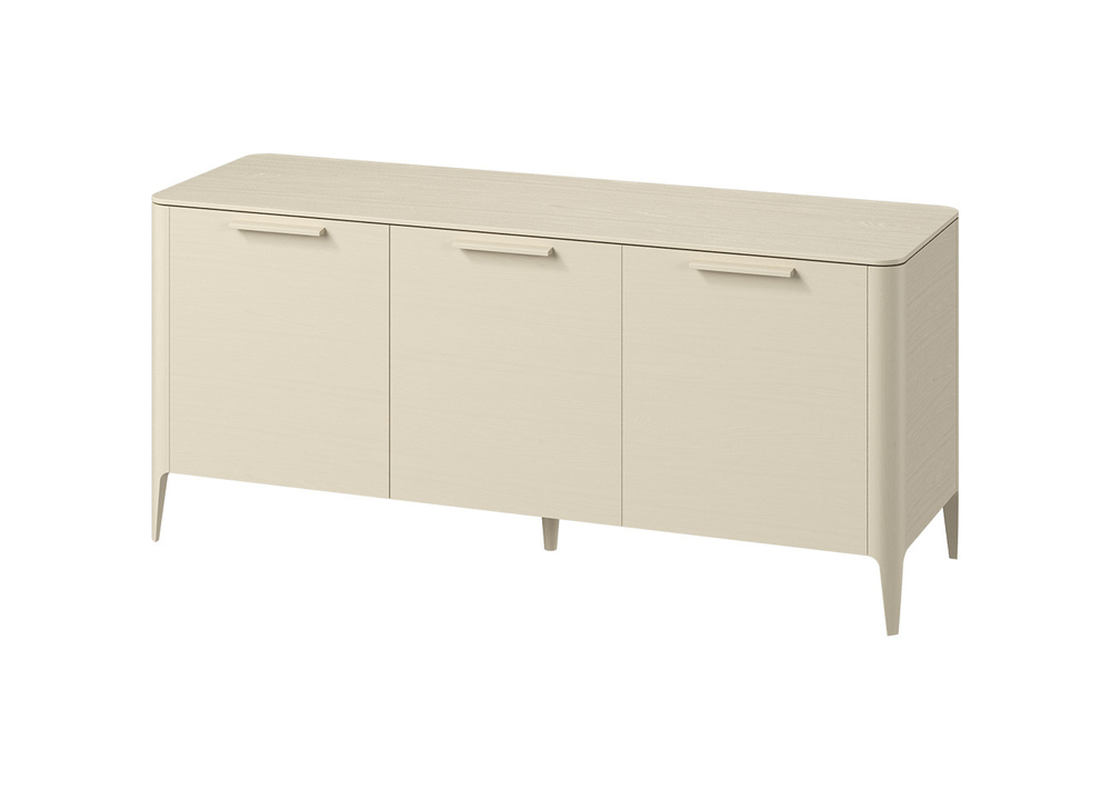 Тумба Type oak 3 двери ширина 160 см (молочный)