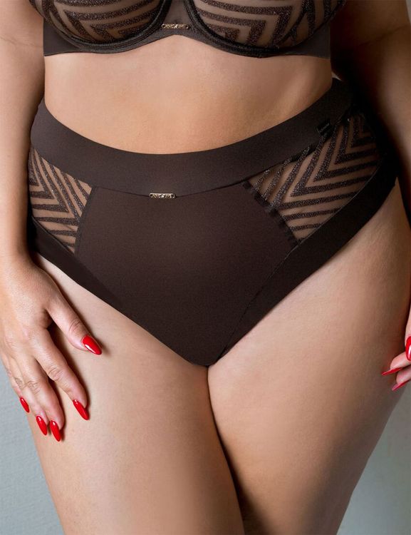 Трусы Kris Line Brownie слипы High Waist (шоколадный)