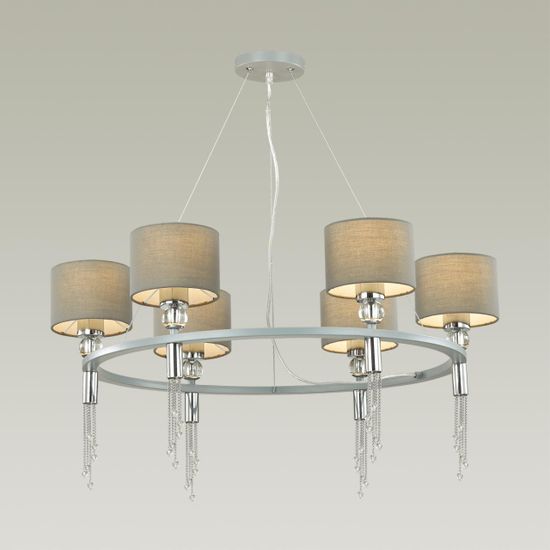 4515/6 NEOCLASSI LN20 66 хром, серый Люстра E27 6*60W 220V SANTIAGO