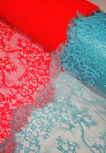 Кружево шантильи оранжевое К553