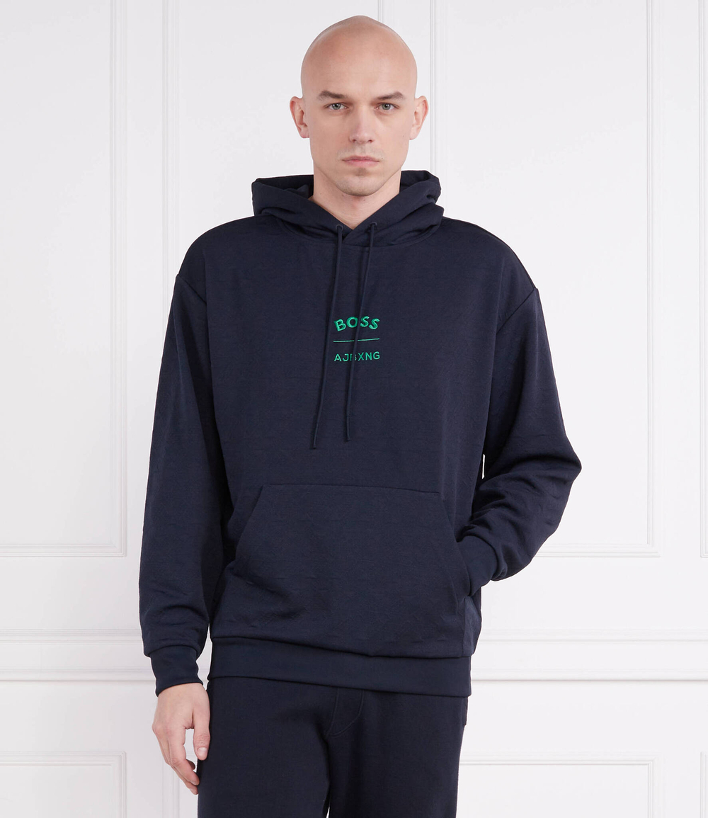 Худи BOSS X AJBXNG Sly BOSS GREEN - темно-синий(50487659)