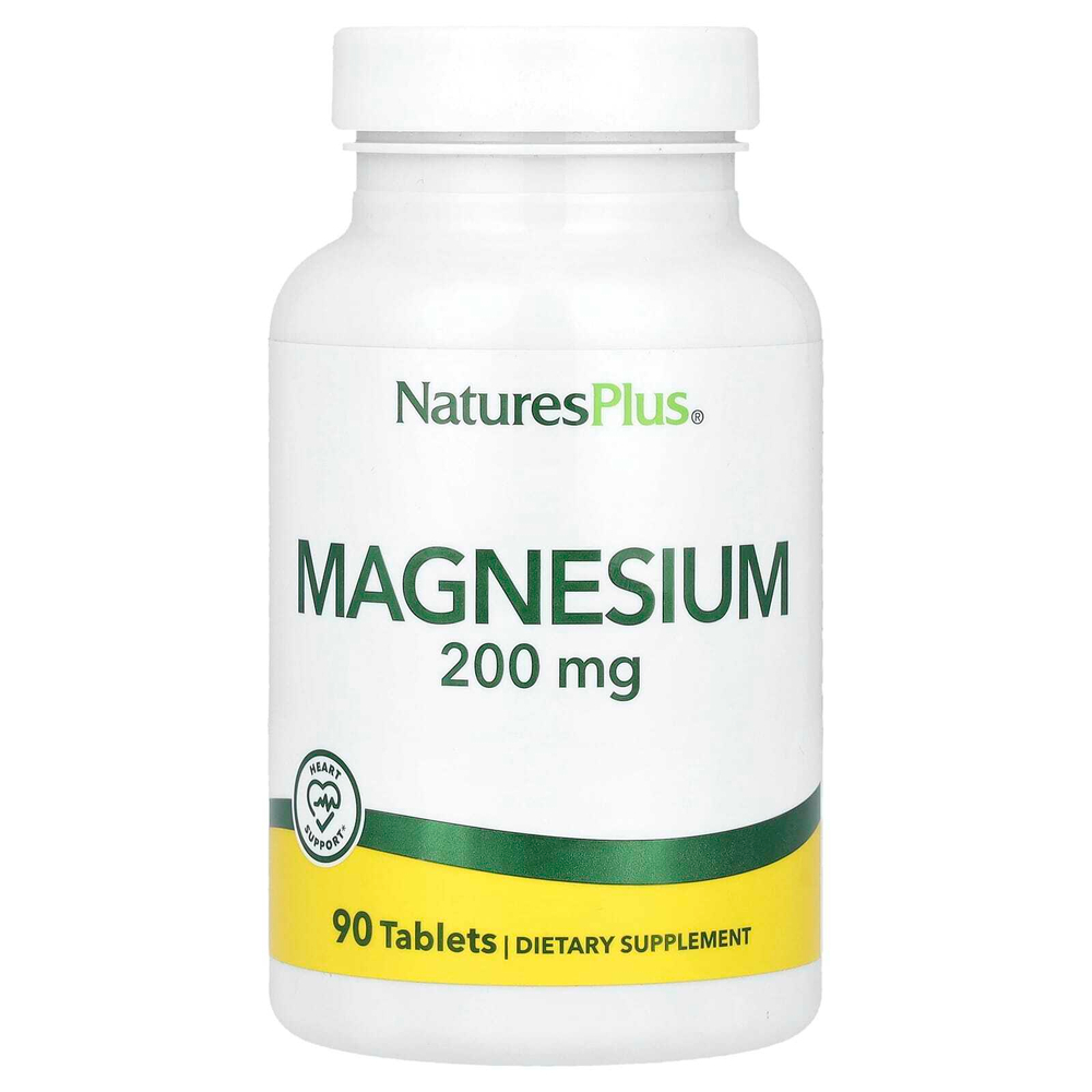 NaturesPlus, Магний, 200 мг, 90 таблеток