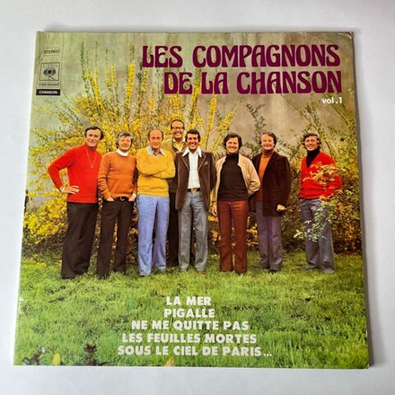 Винтажная виниловая пластинка LP Les Compagnons De La Chanson Vol.1 (Франция 1973)