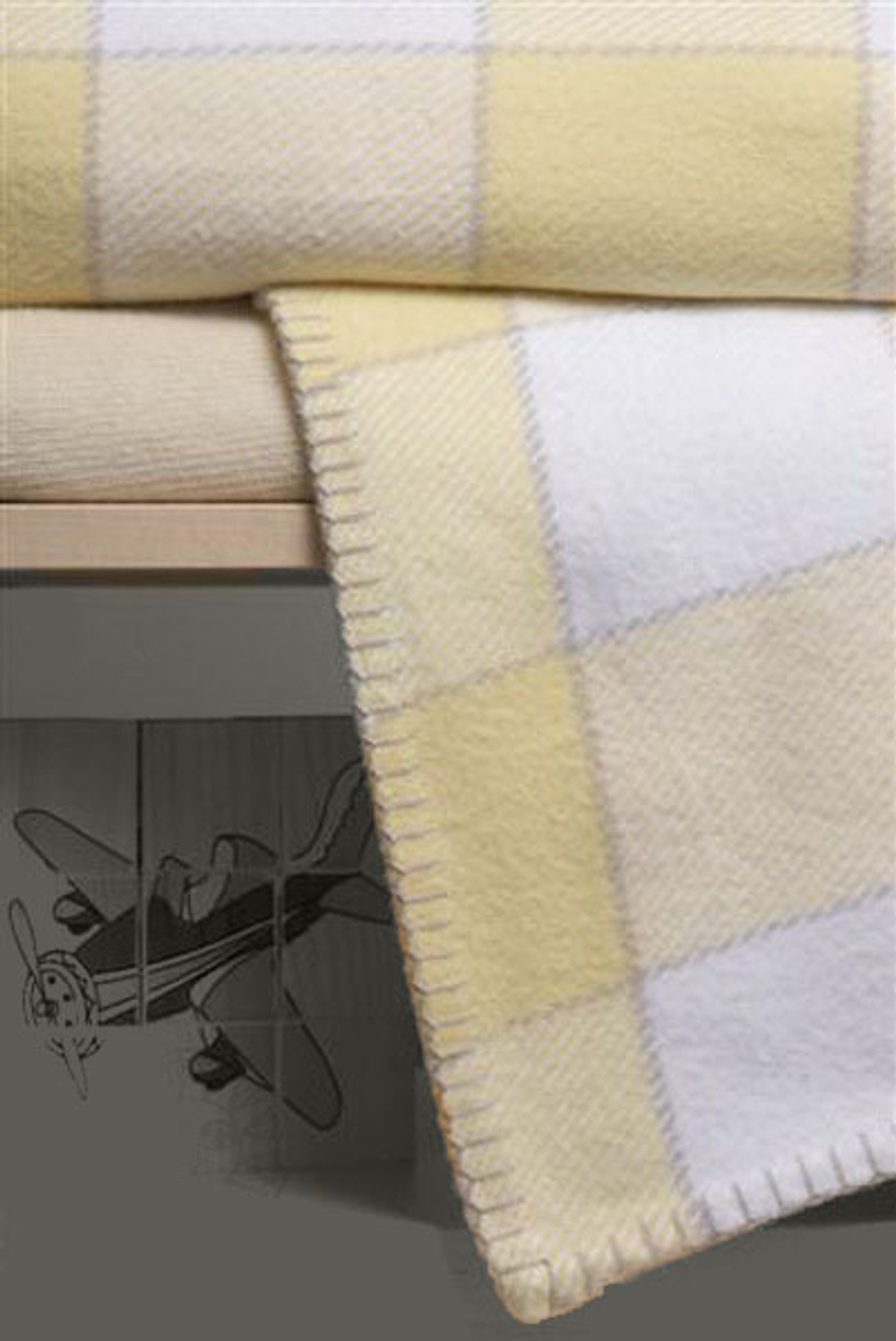 Элитный плед детский хлопковый Vanessa жёлтый от Luxberry