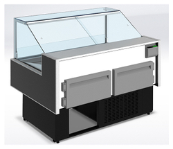 Витрина холодильная CRYSPI Gamma Quadro SN FISH 1200 LED (с боковинами)