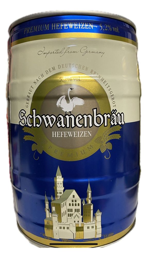 Пиво Швабен Брау Вайцен / Schwaben Brau Das Weizen 5л - бочонок