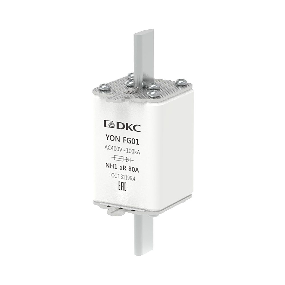 Предохранитель YON ножевого типа FG1 80А 400V характеристика aR