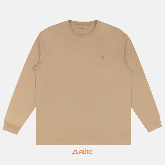Лонгслив мужской Carhartt WIP Chase артикул:I026392_sable - купить в магазине Дайс