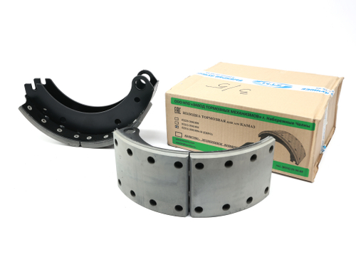 Колодка барабанного тормоза а/м КАМАЗ-ЕВРО 53205, 43114, 6540 (толстый металл 3/5 ОЕ: 53212-3501090-10 ЕВРО) (1шт.) ЗТМ