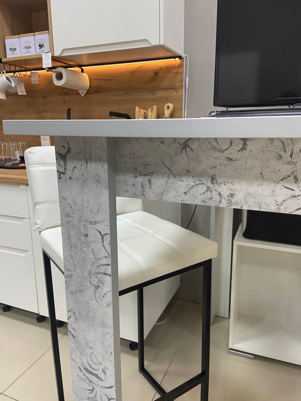 Стол барный Остин Мах (аладин) (высота 1100 мм), МФ 1+1