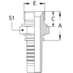 Фитинг DN 20 BSP (Ш) 3/4