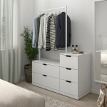 Комод - IKEA NORDLI/НОРДЛИ ИКЕА, 47х120х169 см, белый