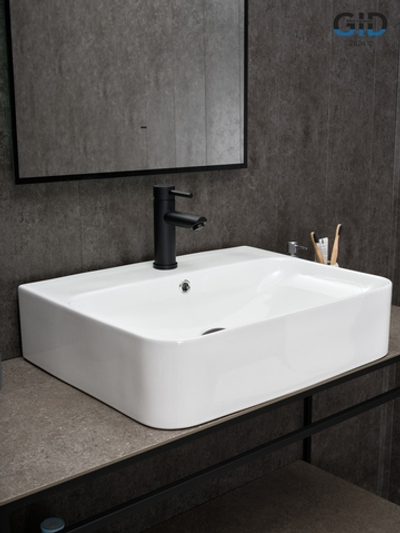 Раковина Gid N9258 51218 накладная белая 60x45x13