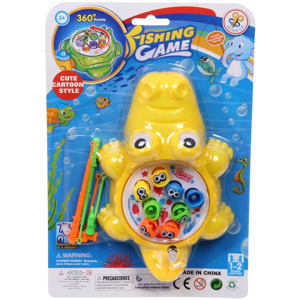 Набор для рыбалки «Добрый Крокодил», 11 предметов, 21,8*16,8*4,5 см, без батареек