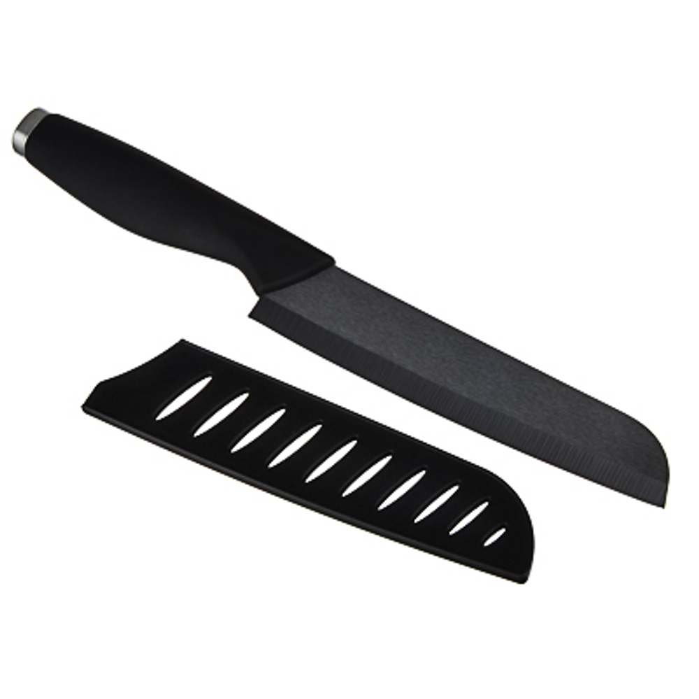 SATOSHI Бусидо Нож кухонный керамический, черный, 15см