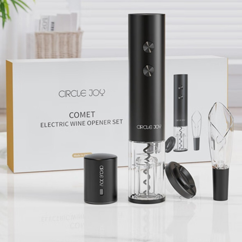 Винный набор Circle Joy Comet Electric Winw Set 4in1 (CJ-YZ20) black