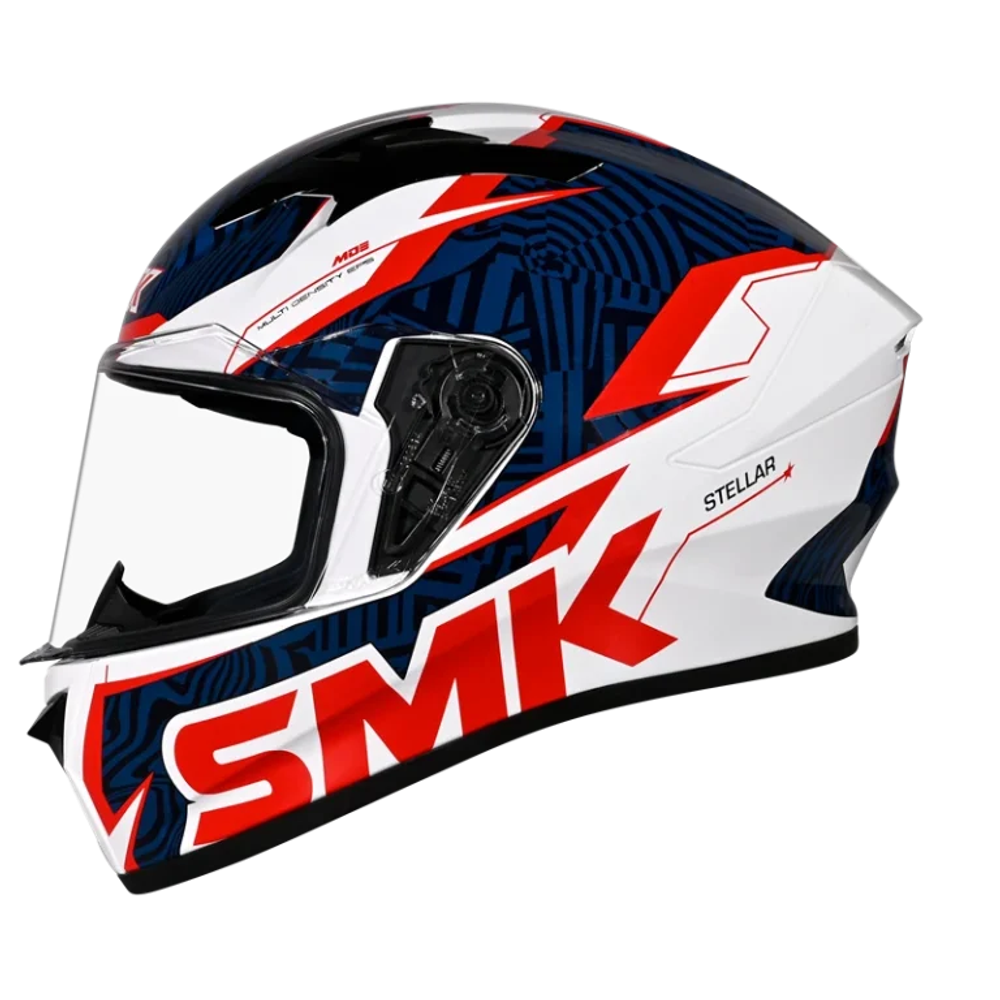 Шлем SMK STELLAR FURY, цвет белый/синий/красный (XL)
