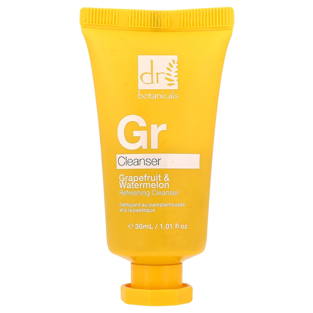 Dr. Botanicals, Освежающее очищающее средство, грейпфрут и арбуз, 30 мл (1,01 жидк. Унции)