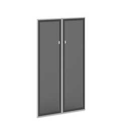 Двери средние стеклянные в профиле Васанта 810х20х1406 V-024