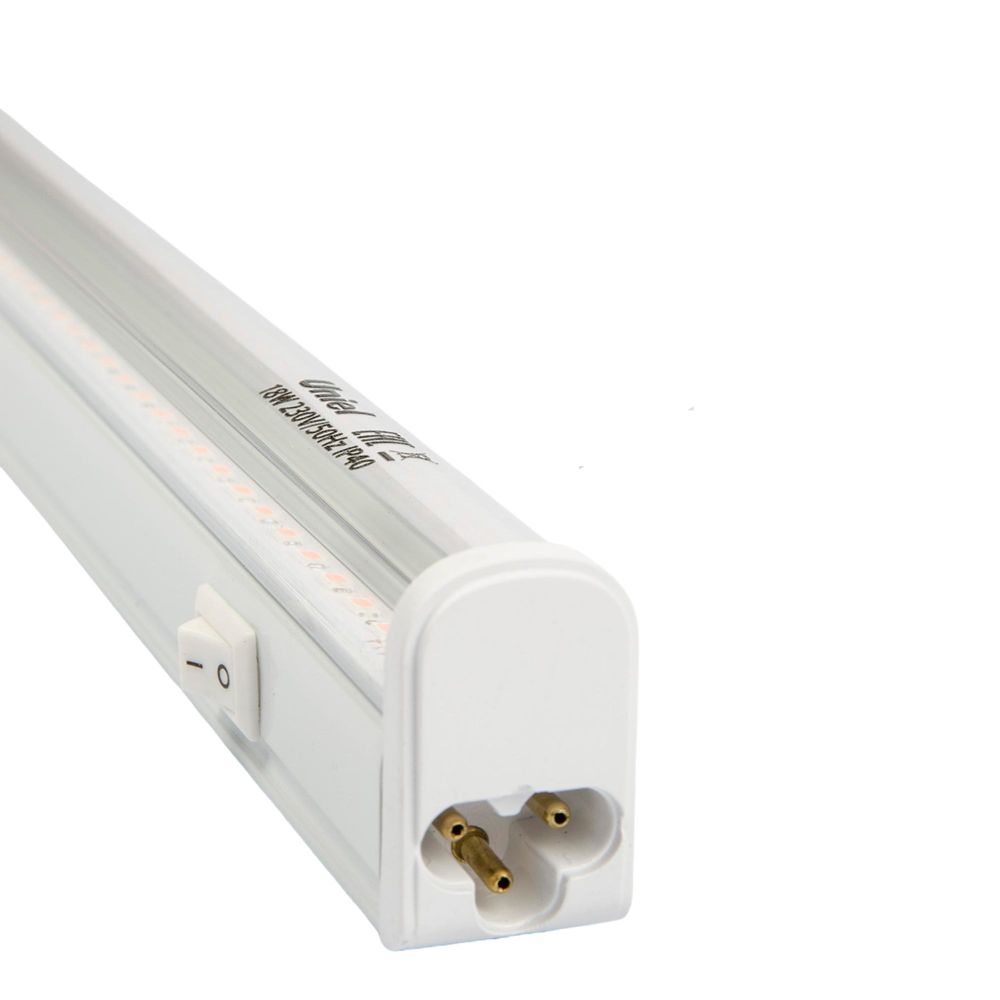 ULI-P12-18W-SPLE IP40 WHITE Светильник для растений светодиодный линейный. 560мм. выкл. на корпусе. Спектр для фотосинтеза. TM Uniel