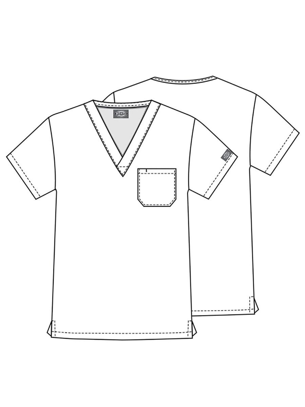 Топ медицинский мужской Dickies Prints DK725, подковы, 4XL